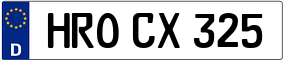 Trailer License Plate